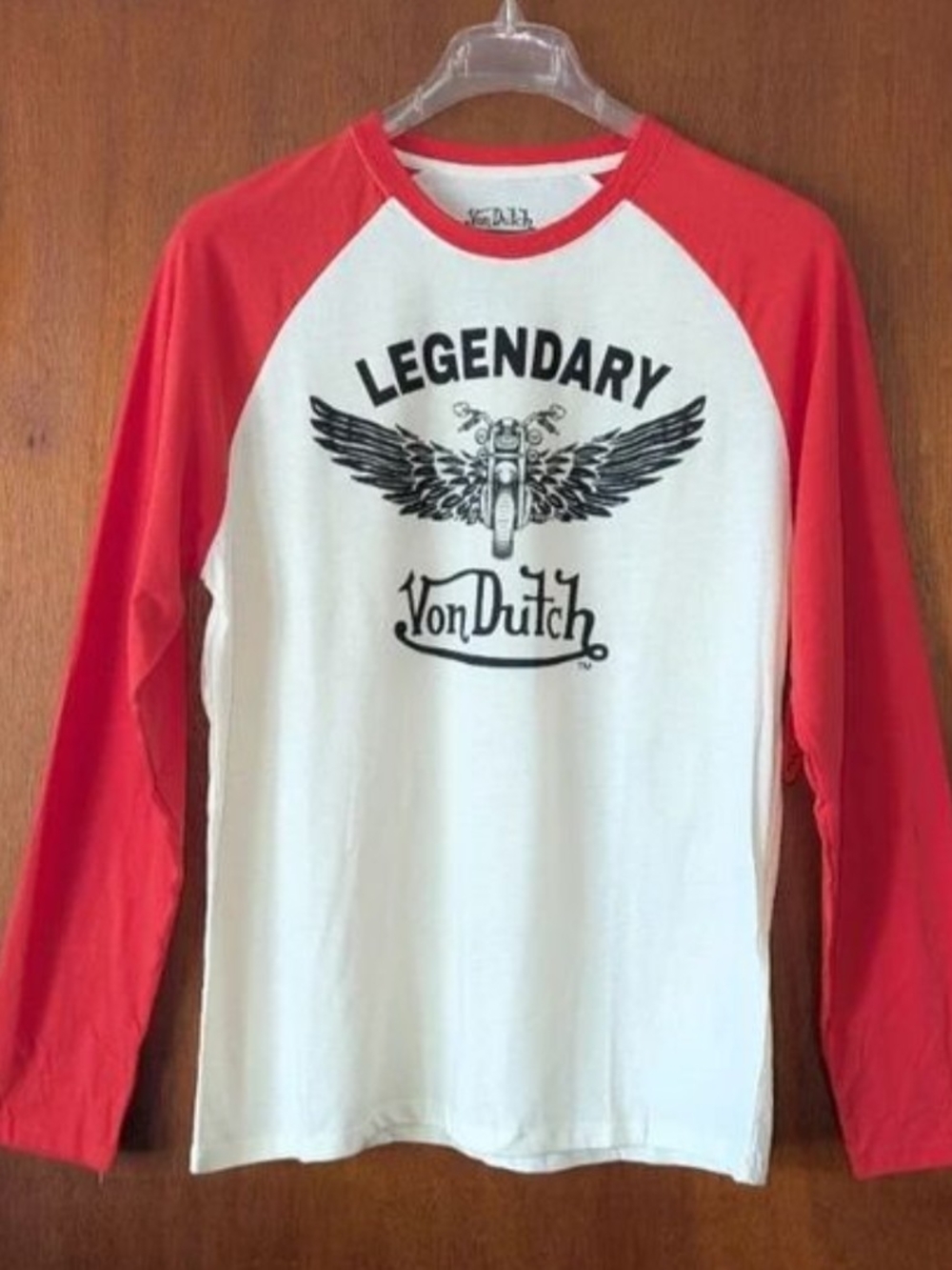 Von Dutch Legendary Winged Motorcycle Long-Sleeve Shirt Mens Size XL NEW